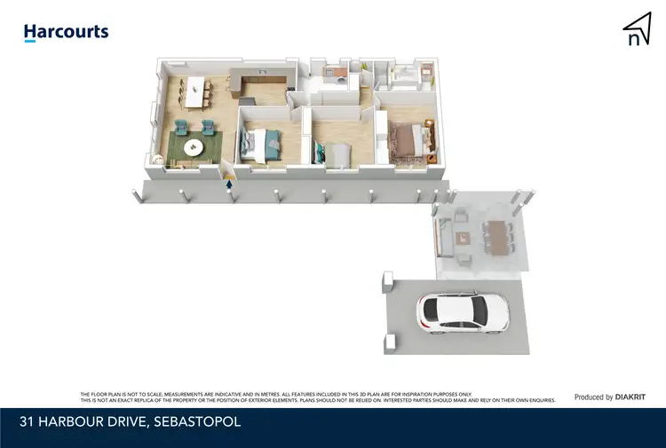 Floorplan of Homely house listing, 31 Harbour Drive, Sebastopol VIC 3356
