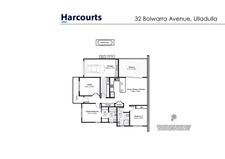 Floorplan of Homely villa listing, 32 Bolwarra Avenue, Ulladulla NSW 2539