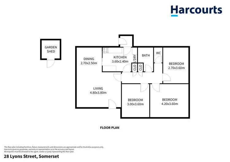 Floorplan of Homely house listing, 28 Lyons Street, Somerset TAS 7322