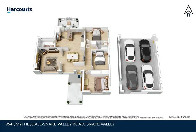 Floorplan of Homely rural property listing, 954 Smythesdale-Snake Valley Road, Snake Valley VIC 3351