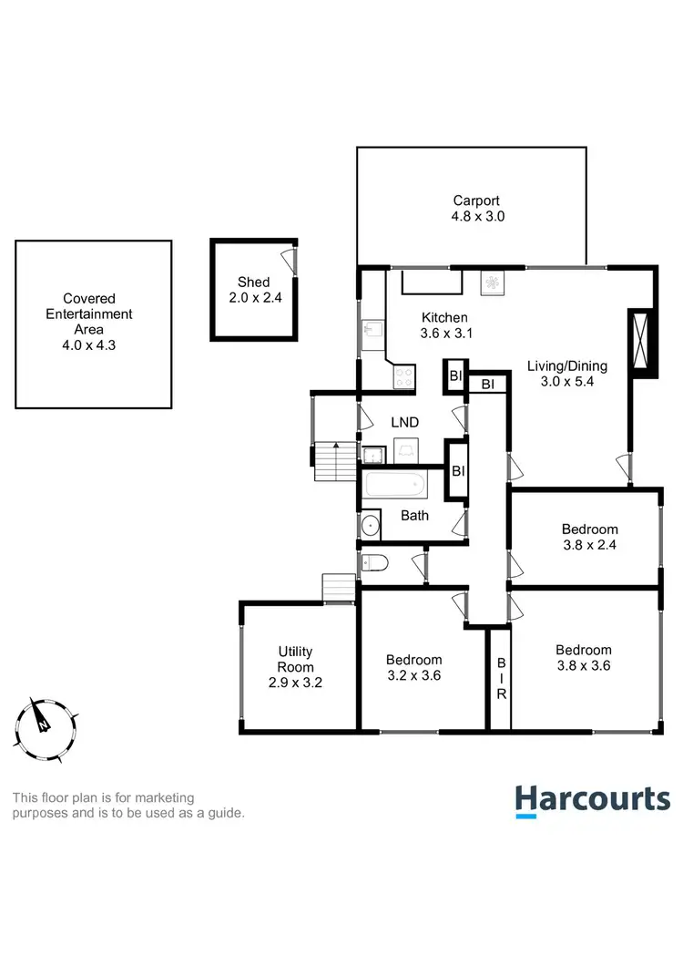 Floorplan of Homely house listing, 52 Arunta Crescent, Chigwell TAS 7011