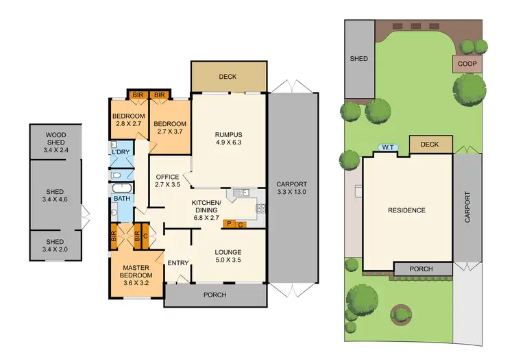 Floorplan of Homely house listing, 2 Natasha Close, Ferntree Gully VIC 3156