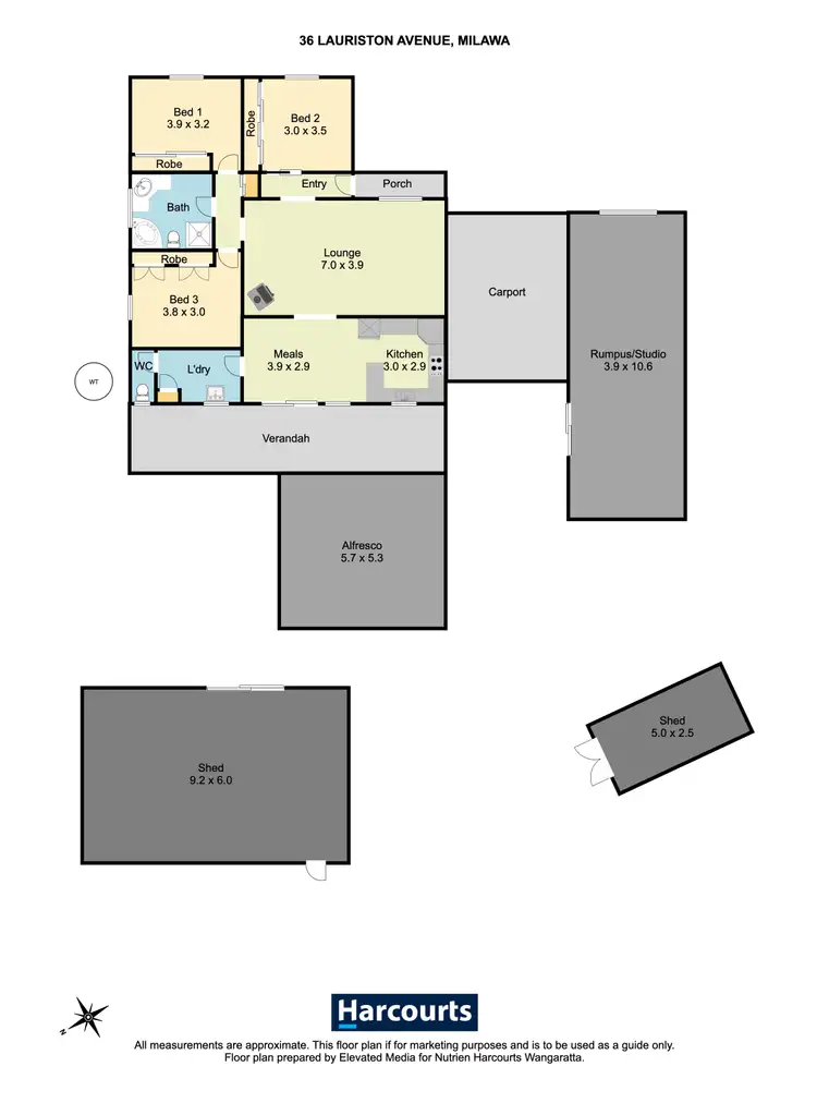Floorplan of Homely house listing, 36 Lauriston Avenue, Milawa VIC 3678