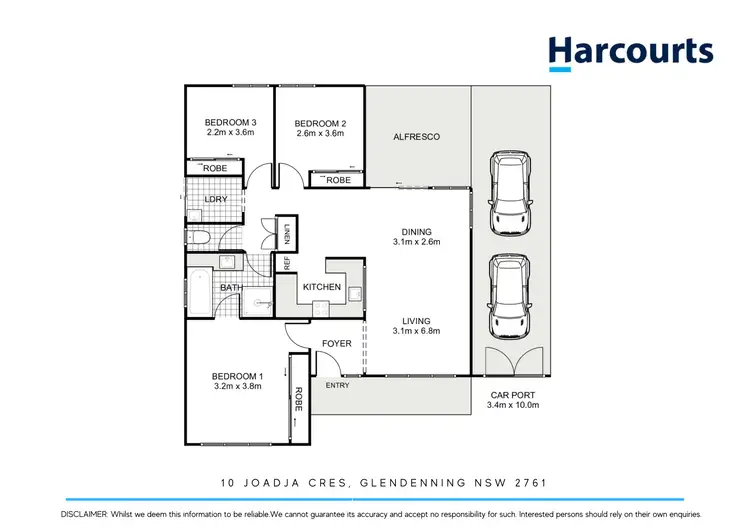 Floorplan of Homely house listing, 10 Joadja Crescent, Glendenning NSW 2761