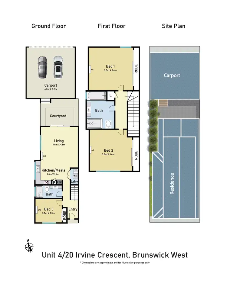 Floorplan of Homely house listing, 4/20 Irvine Crescent, Brunswick West VIC 3055