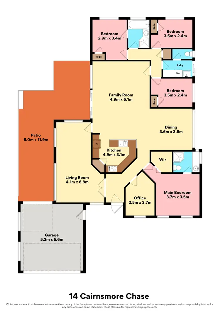 Floorplan of Homely house listing, 14 Cairnsmore Chase, Kinross WA 6028