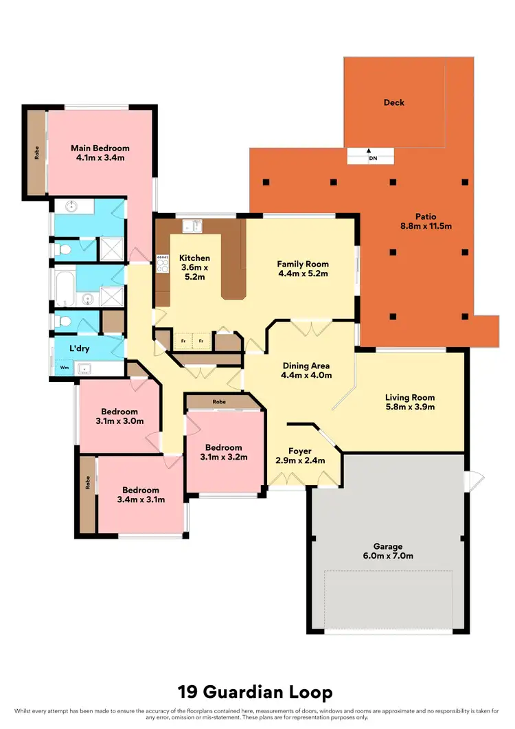 Floorplan of Homely house listing, 19 Guardian Loop, Currambine WA 6028
