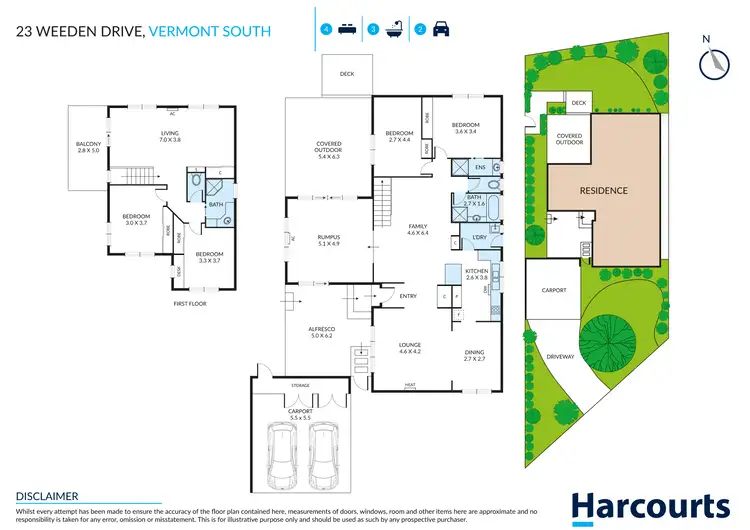 Floorplan of Homely house listing, 23 Weeden Drive, Vermont South VIC 3133