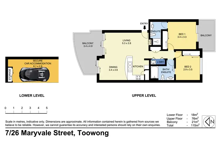 Floorplan of Homely unit listing, 7/26 Maryvale Street, Toowong QLD 4066