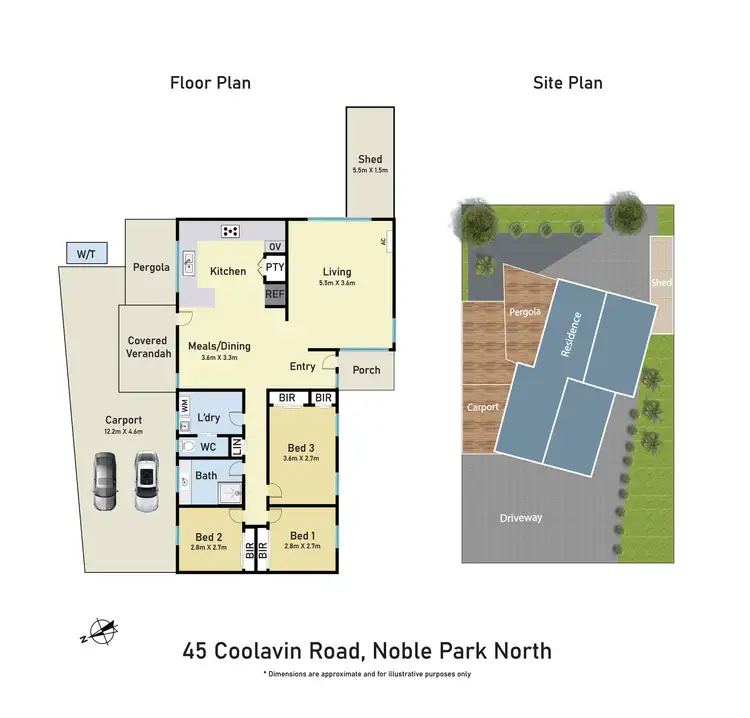 Floorplan of Homely house listing, 45 Coolavin Road, Noble Park North VIC 3174