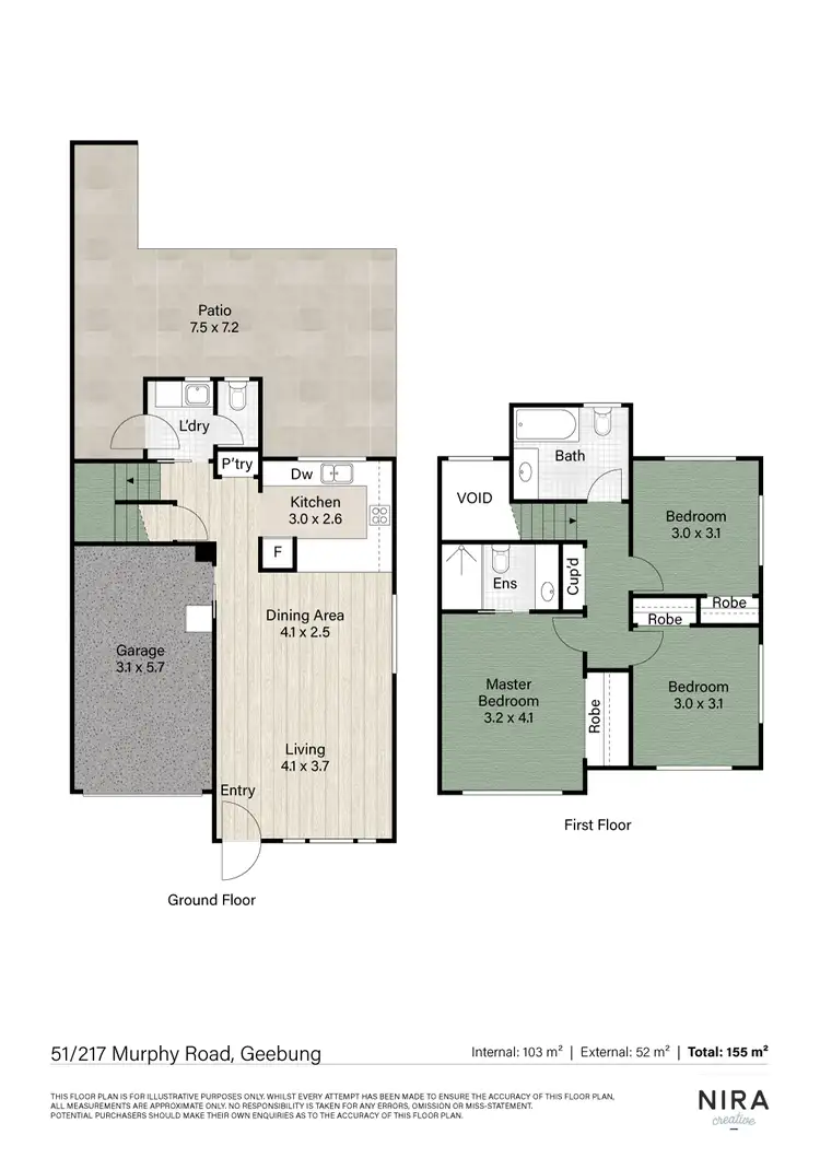 Floorplan of Homely townhouse listing, 51/217 Murphy Road, Geebung QLD 4034