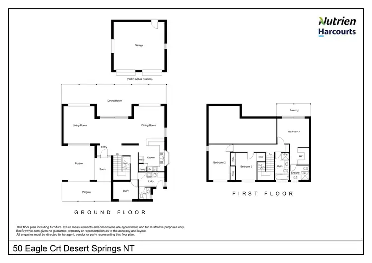 Floorplan of Homely house listing, 50 Eagle Court, Desert Springs NT 870