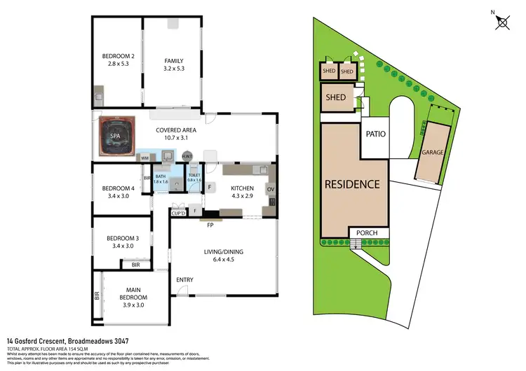 Floorplan of Homely house listing, 14 Gosford Crescent, Broadmeadows VIC 3047