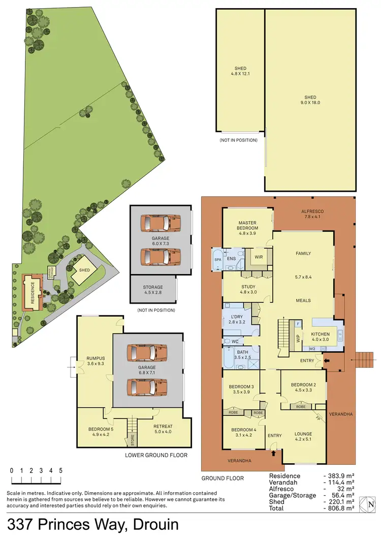 Floorplan of Homely house listing, 337 Princes Way, Drouin VIC 3818