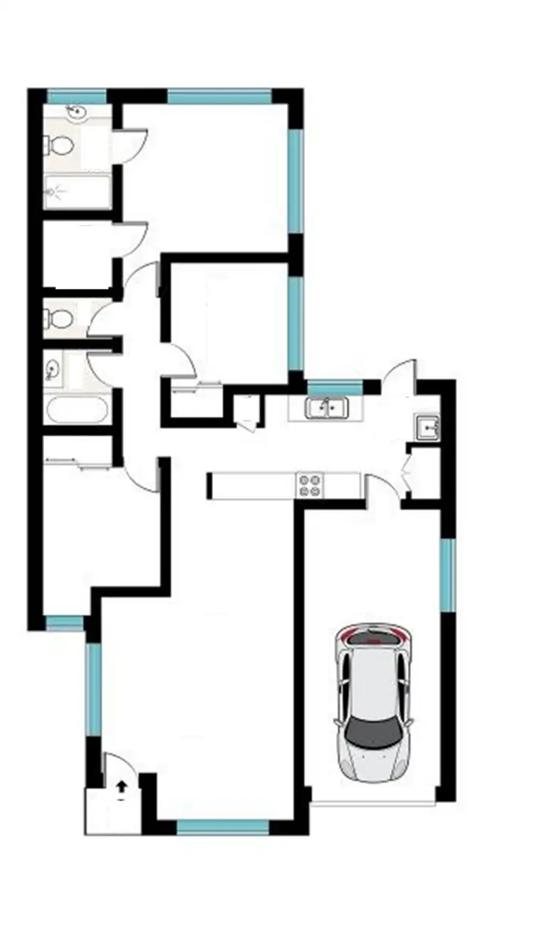 Floorplan of Homely townhouse listing, 14/189 Wecker Road, Mansfield QLD 4122