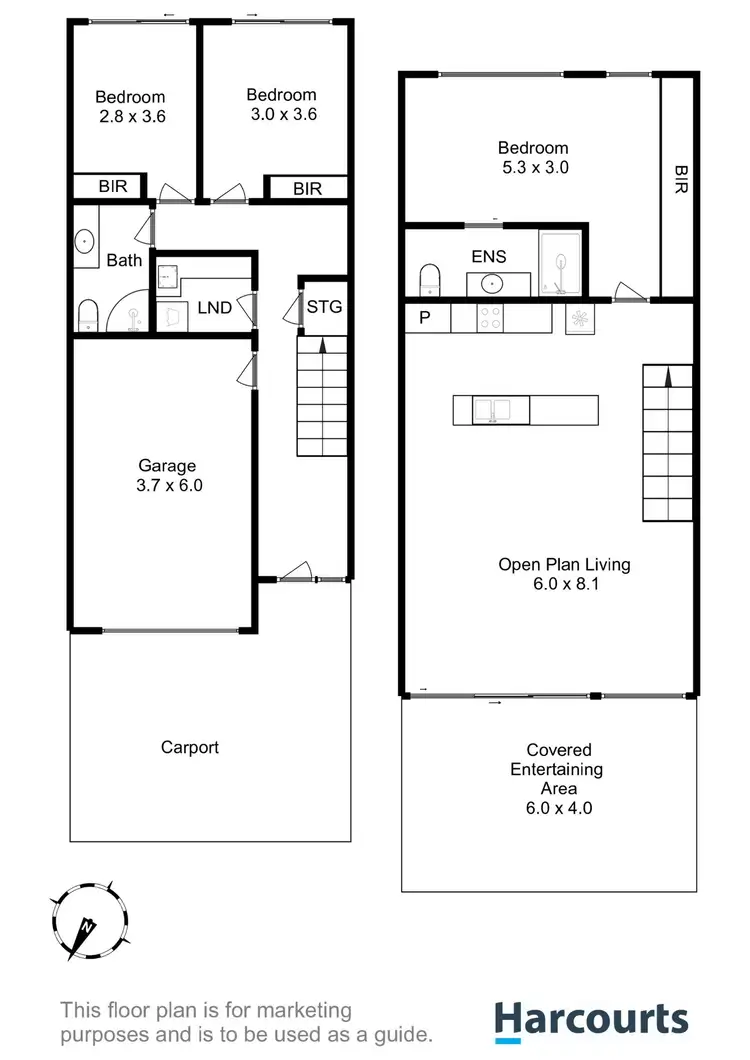 Floorplan of Homely unit listing, 3/34 Clinton Road, Geilston Bay TAS 7015