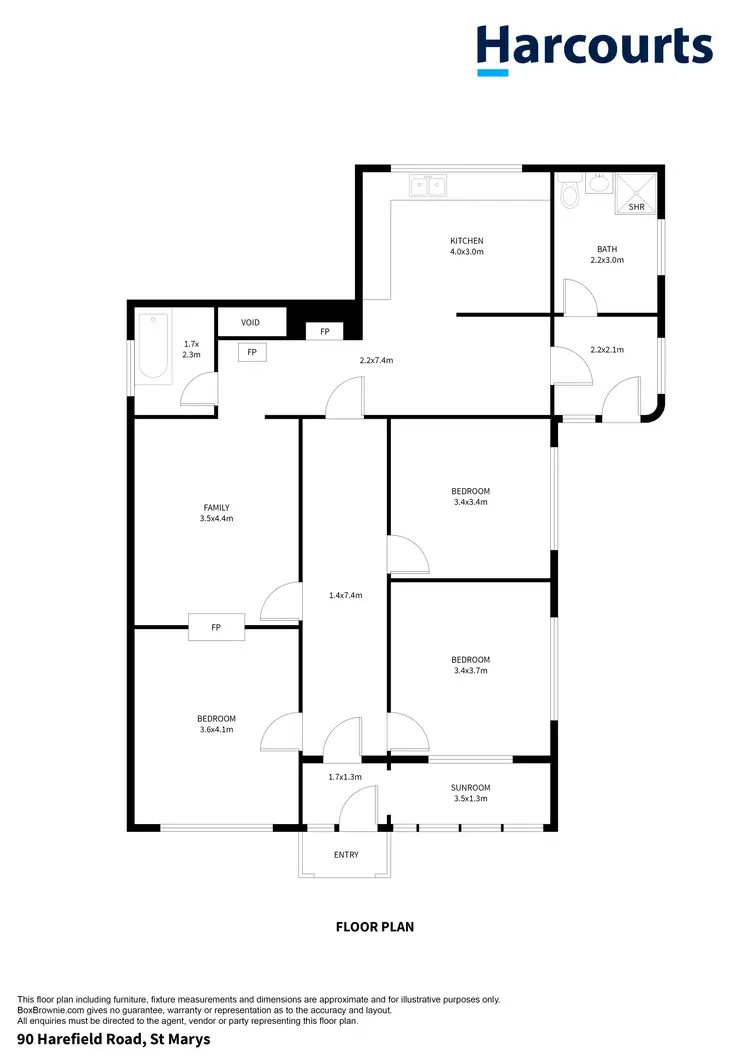 Floorplan of Homely house listing, 90 Harefield Road, St Marys TAS 7215