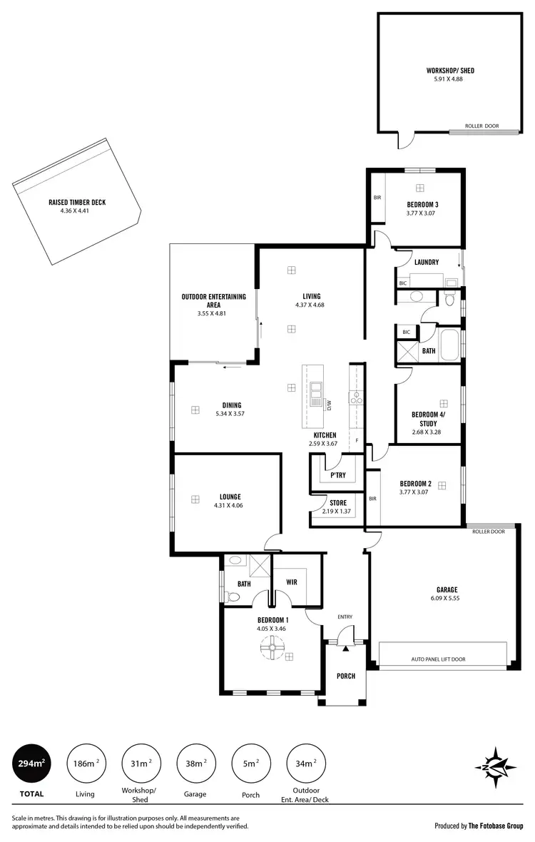 Floorplan of Homely house listing, 4 Robe Court, Seaford Rise SA 5169