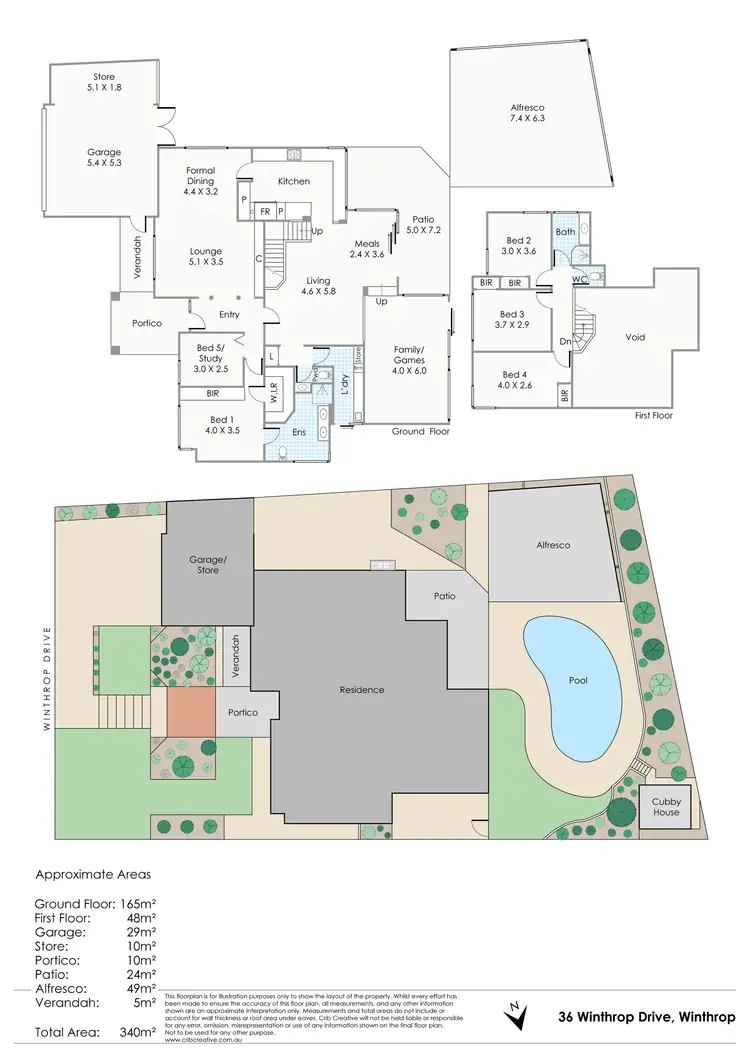 Floorplan of Homely house listing, 36 Winthrop Drive, Winthrop WA 6150