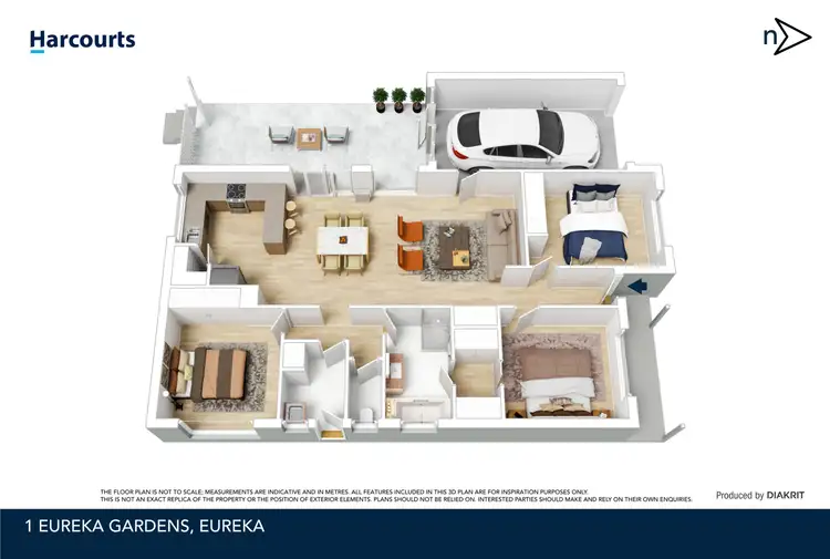 Floorplan of Homely house listing, 1 Eureka Gardens, Eureka VIC 3350