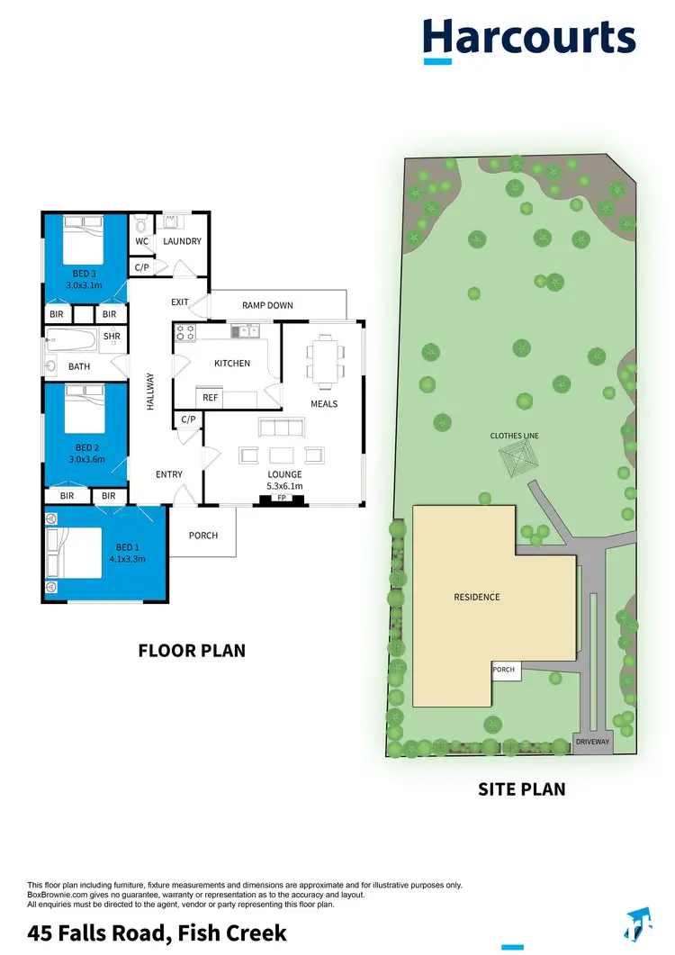 Floorplan of Homely house listing, 45 Falls Road, Fish Creek VIC 3959