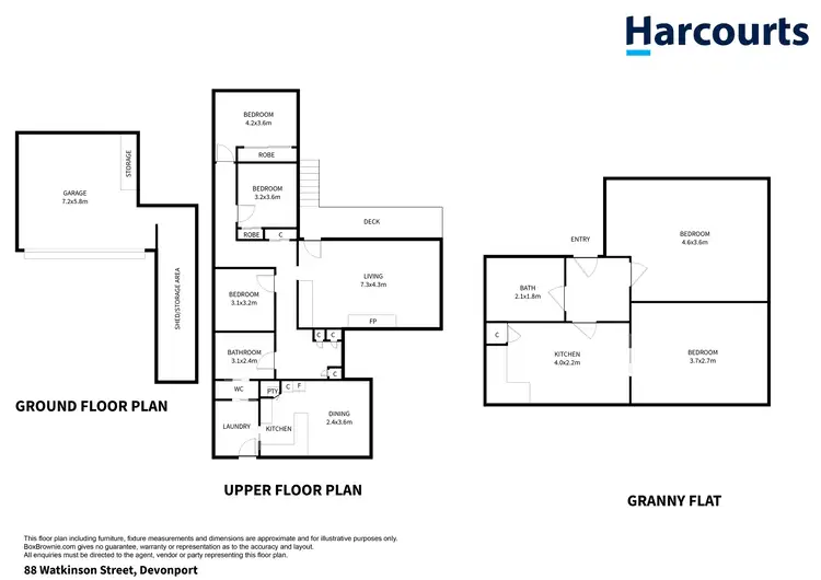 Floorplan of Homely house listing, 88 Watkinson Street, Devonport TAS 7310