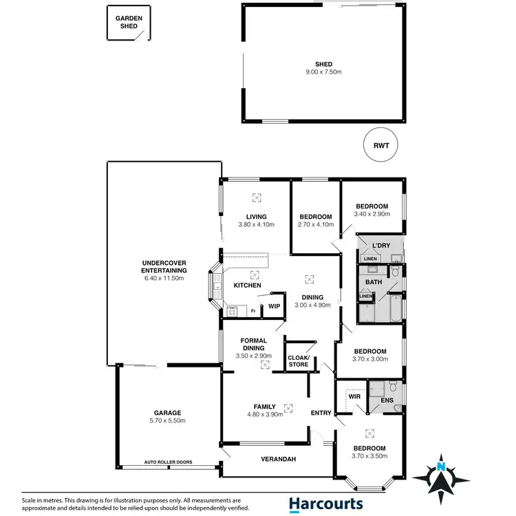 Floorplan of Homely house listing, 5 Agnes Gillespie Drive, Hayborough SA 5211