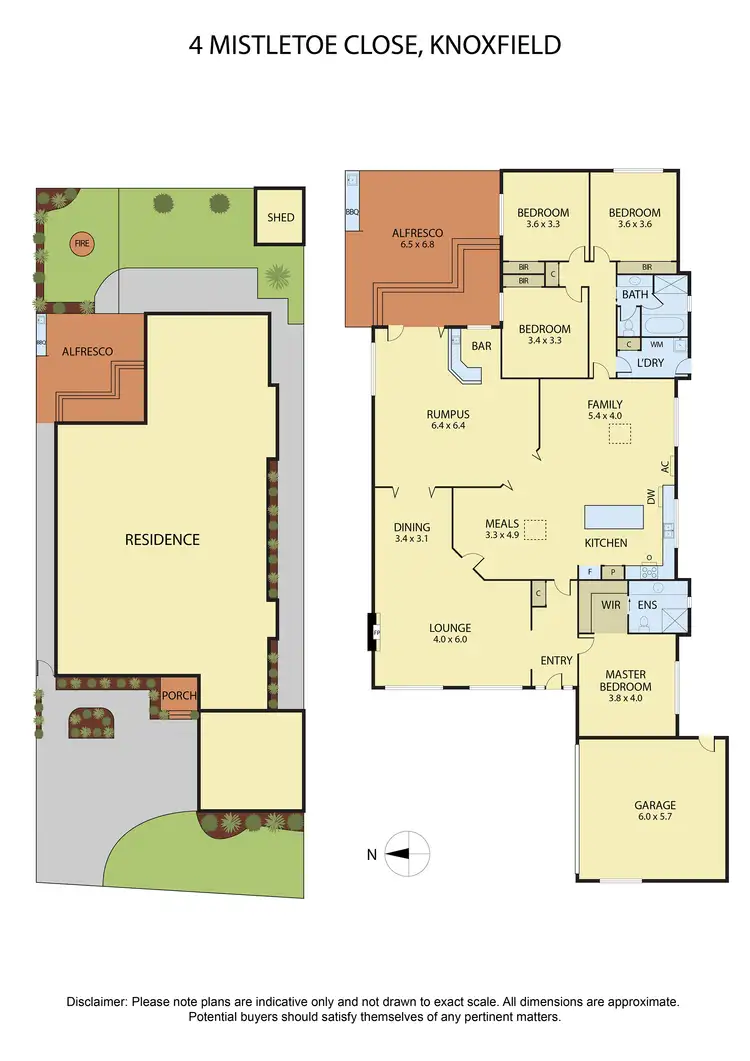 Floorplan of Homely house listing, 4 Mistletoe Close, Knoxfield VIC 3180