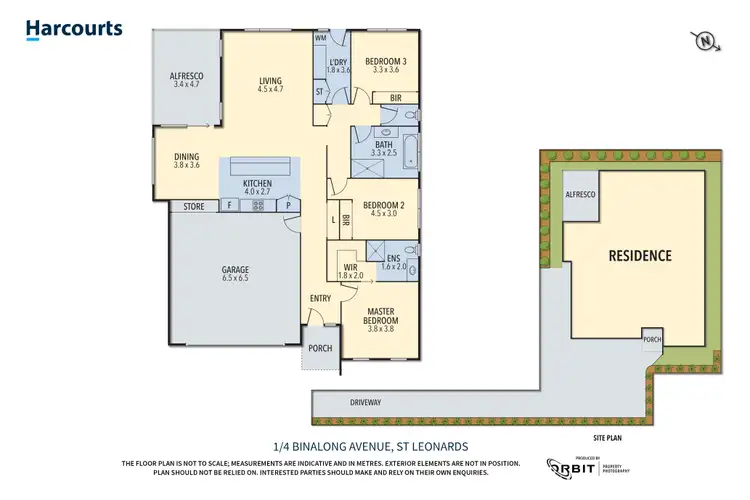 Floorplan of Homely unit listing, 1/4 Binalong Avenue, St Leonards TAS 7250