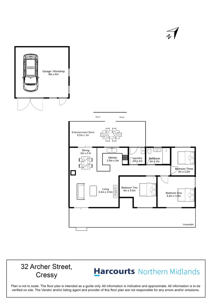 Floorplan of Homely house listing, 32 Archer Street, Cressy TAS 7302