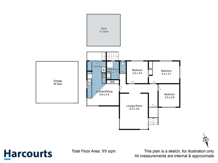 Floorplan of Homely house listing, 14 Atkins Street, Rokeby TAS 7019