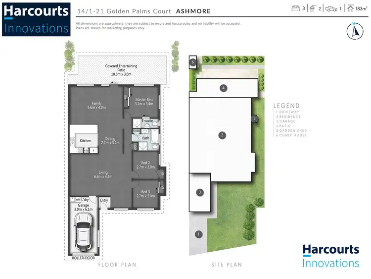 Floorplan of Homely semi-detached listing, 14/1-21 Golden Palms Court, Ashmore QLD 4214