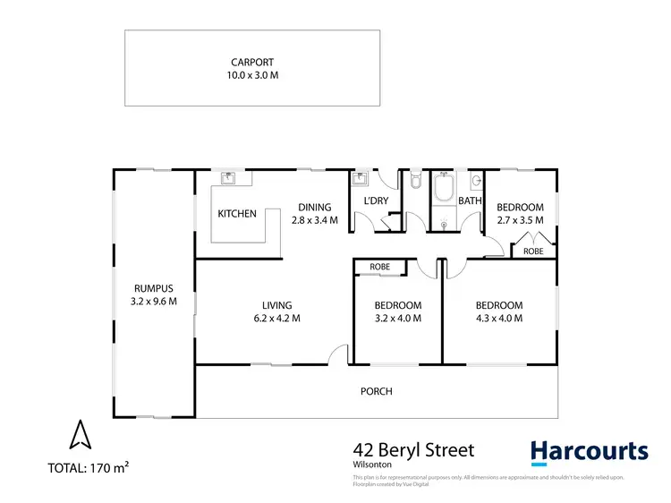 Floorplan of Homely house listing, 42 Beryl Street, Wilsonton QLD 4350