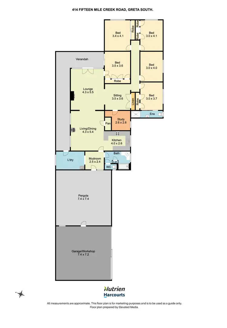 Floorplan of Homely rural property listing, 414 Fifteen Mile Crk Road, Greta South VIC 3675
