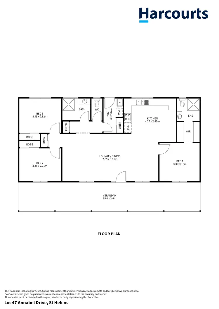Floorplan of Homely house listing, 13 Annabel Drive, St Helens TAS 7216