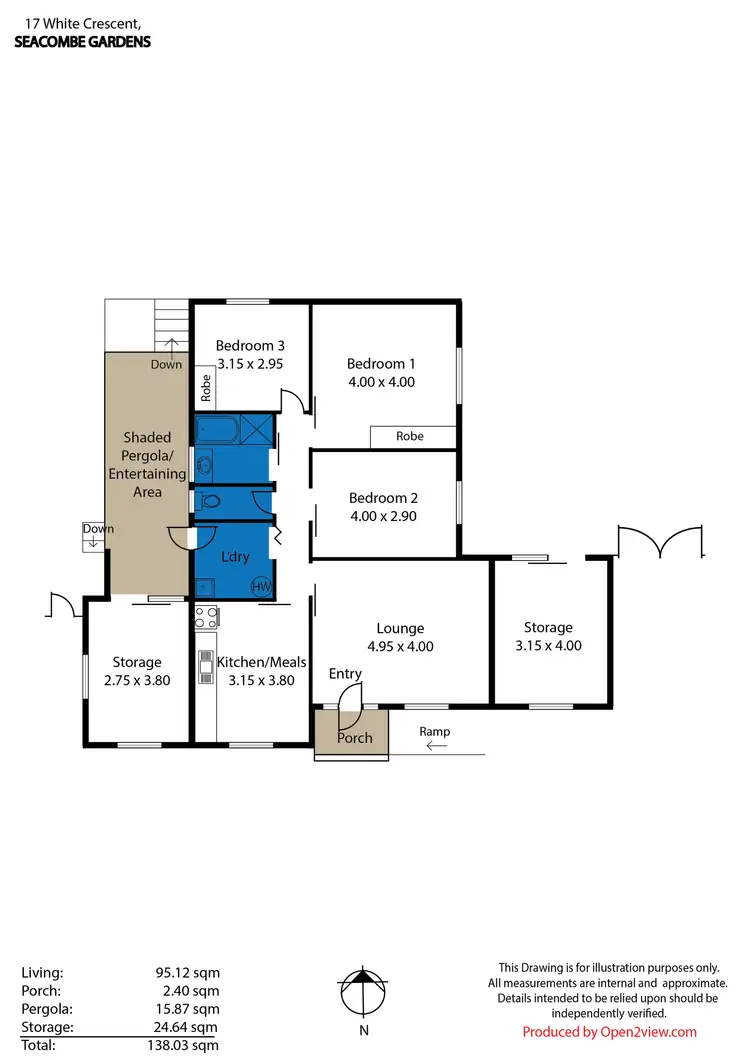 Floorplan of Homely house listing, 17 White Crescent, Seacombe Gardens SA 5047