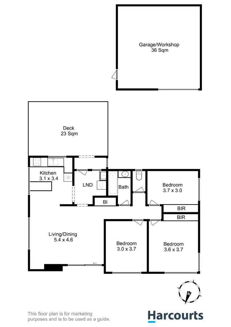 Floorplan of Homely house listing, 59 Corranga Drive, Chigwell TAS 7011