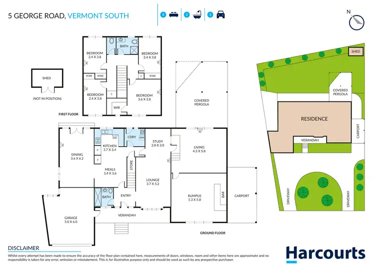 Floorplan of Homely house listing, 5 George Road, Vermont South VIC 3133