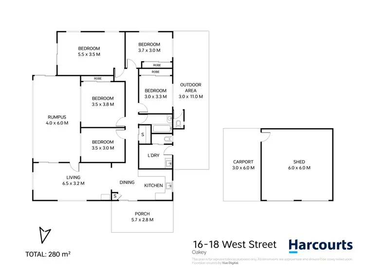 Floorplan of Homely house listing, 16 West Street, Oakey QLD 4401