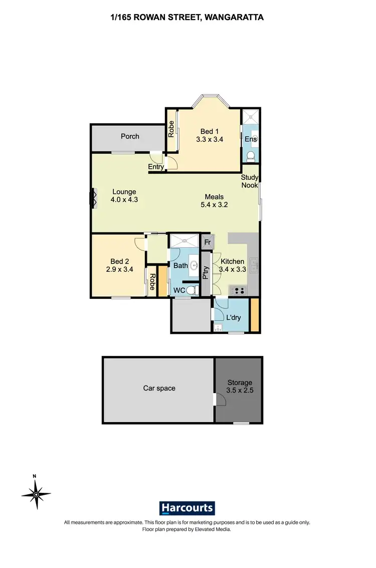 Floorplan of Homely house listing, 1/165 Rowan Street, Wangaratta VIC 3677