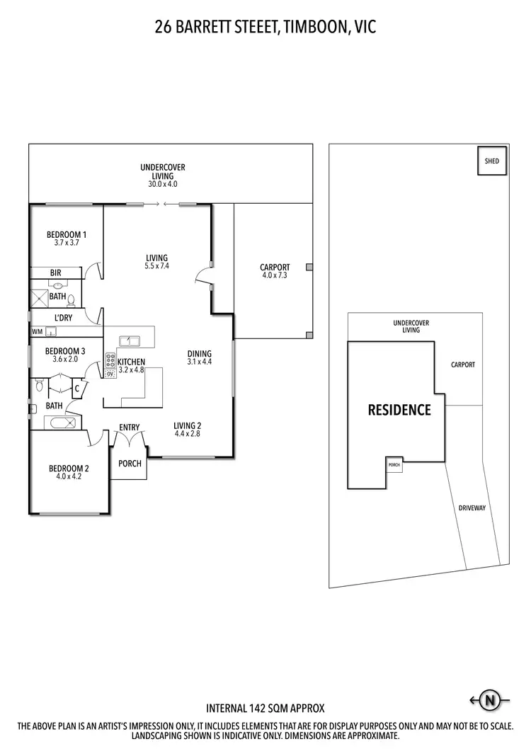 Floorplan of Homely house listing, 26 Barrett Street, Timboon VIC 3268