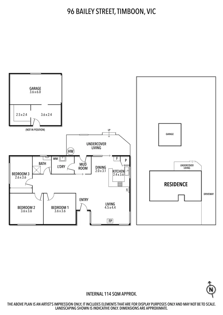 Floorplan of Homely house listing, 96 Bailey Street, Timboon VIC 3268