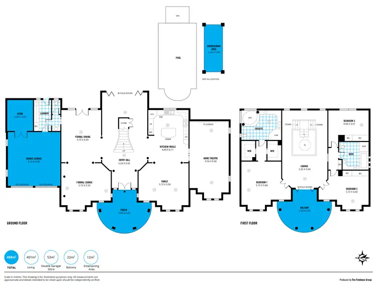 Floorplan of Homely house listing, 10-12 Heron Walk, Mawson Lakes SA 5095