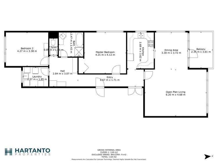 Floorplan of Homely apartment listing, 4/97 South Perth Esplanade, South Perth WA 6151