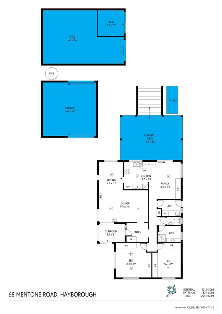 Floorplan of Homely house listing, 68 Mentone Road, Hayborough SA 5211