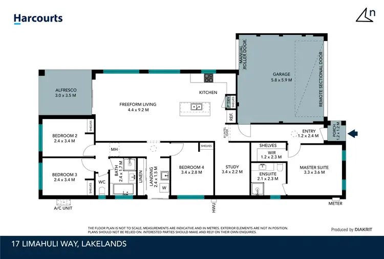 Floorplan of Homely house listing, 17 Limahuli Way, Lakelands WA 6180