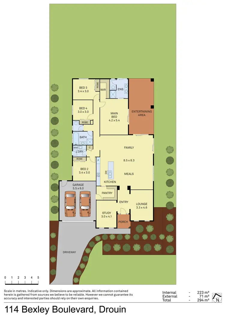 Floorplan of Homely house listing, 114 Bexley Boulevard, Drouin VIC 3818