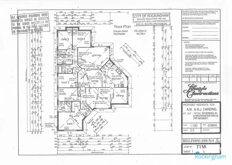 Floorplan of Homely house listing, 1 Westminster Grove, Port Kennedy WA 6172