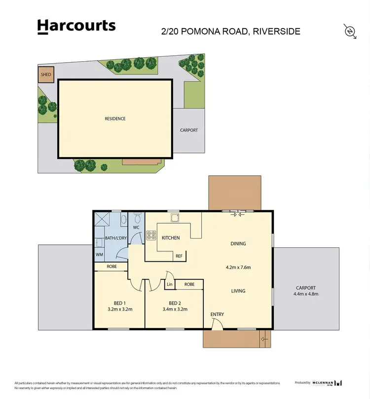 Floorplan of Homely unit listing, 2/20 Pomona Road, Riverside TAS 7250