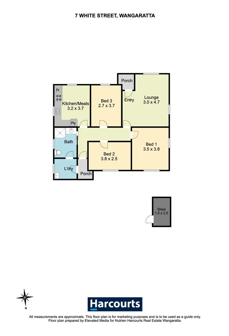 Floorplan of Homely house listing, 7 White Street, Wangaratta VIC 3677